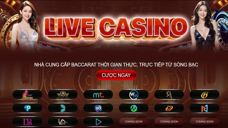 hệ thống live casino trực tuyến với độ họa HD